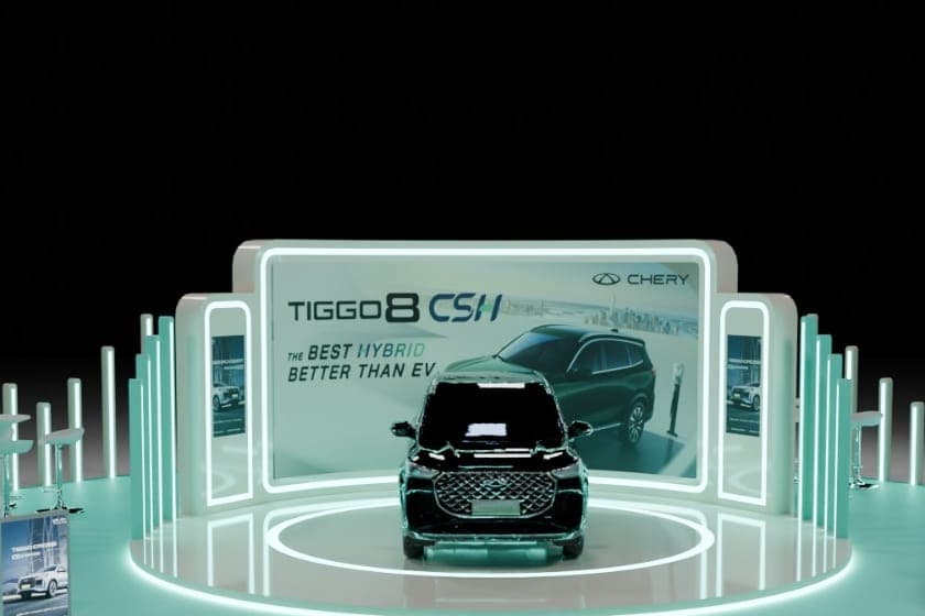 Chery Tiggo 8 CSH Booth, headline wall, detail